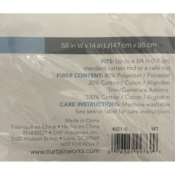 Crochet Valance, Swag and Tier Pair Curtain Collection - Picture 9 of 9